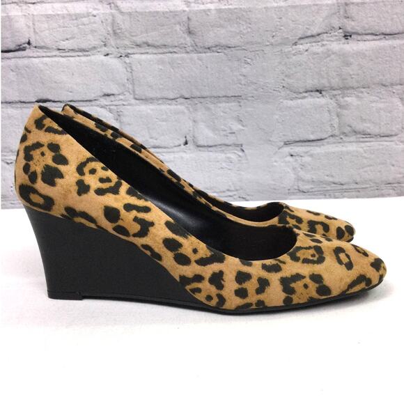 Kelly & Katie Laurene Chita Mob Wife Round Toe Fabric Slip On Wedge Heell 7.5M - Picture 14 of 14